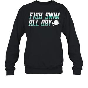East Lansing Basketball Fish Swim All Day Sweatshirt